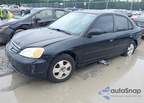 2001 Honda Civic Ex z USA, uszkodzony, nr VIN 2HGES26751H612533